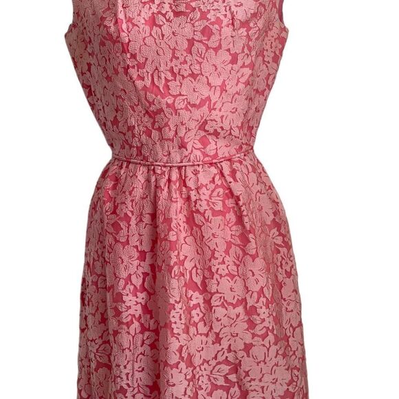 Vintage 1960s Floral A Line Sleeveless Dress Size 6 - Picture 4 of 11